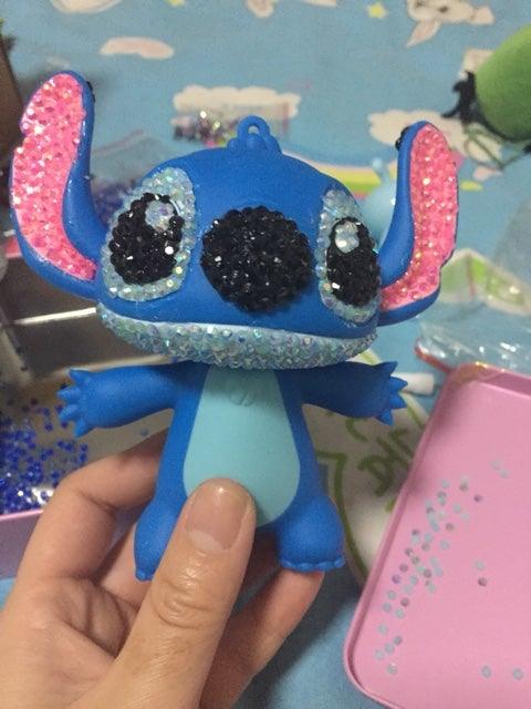 11cm high DIY Stitch Keychain  (with glue tools)