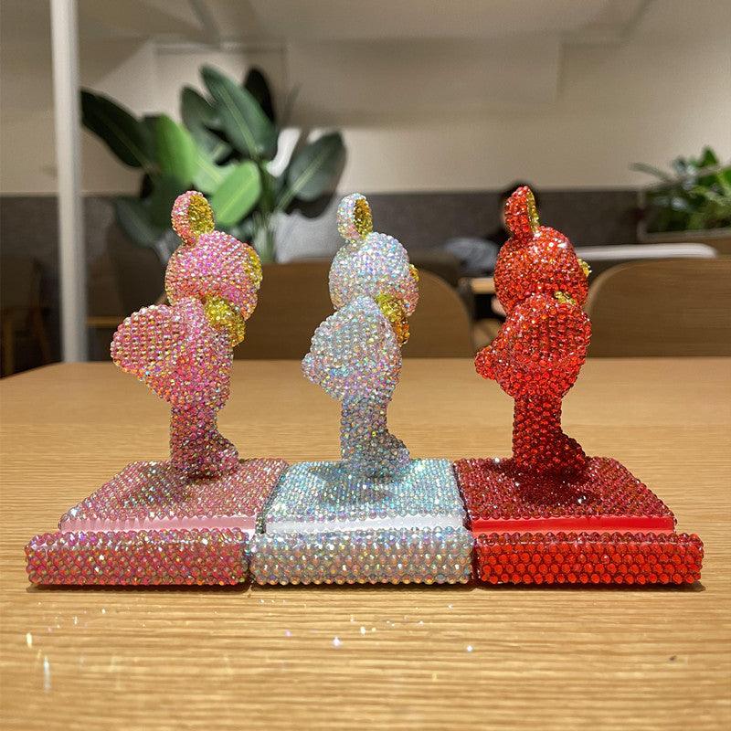 12cm high DIY bear cell phone holder  (with glue tools)