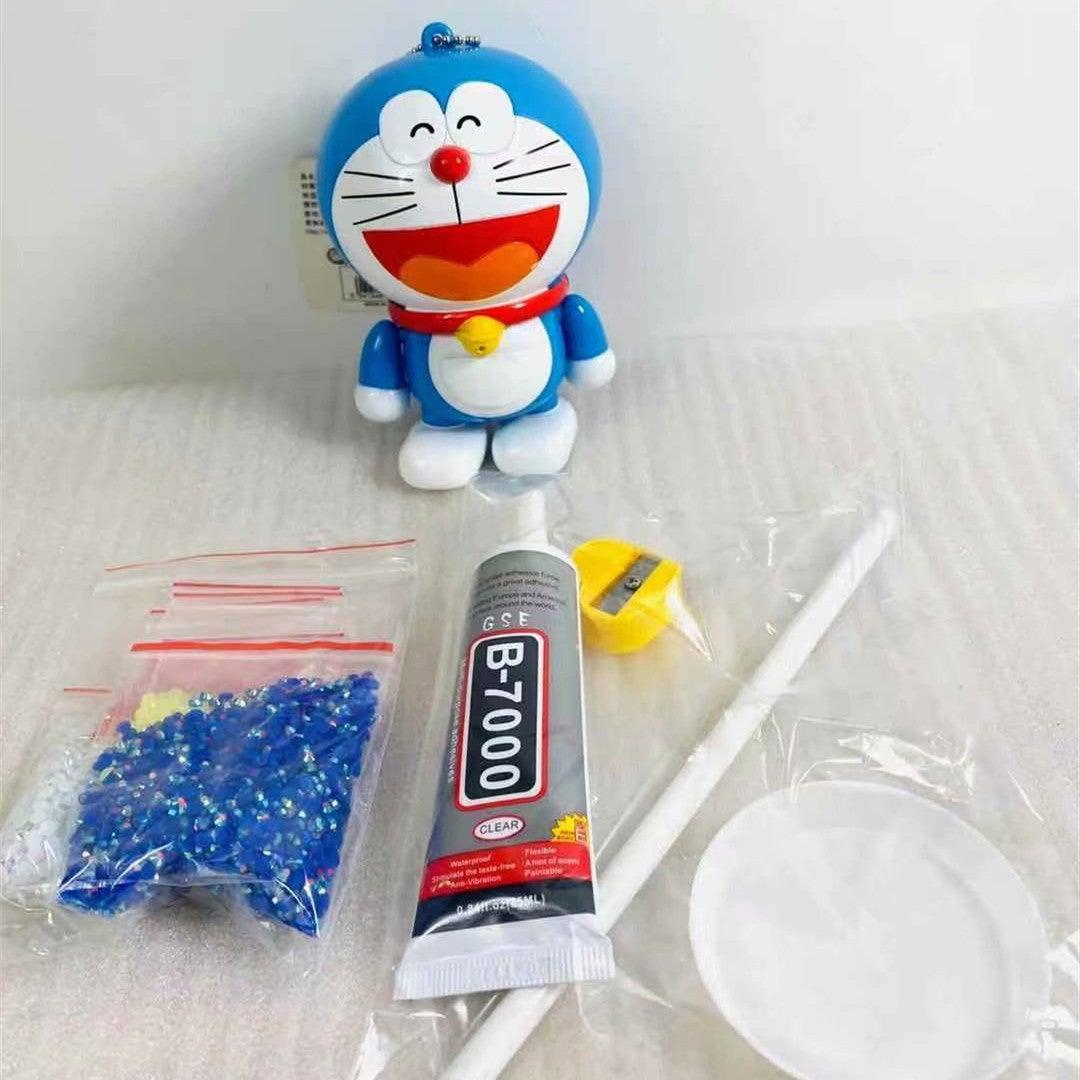 13cm high DIY Doraemon Keychain  (with glue tools)