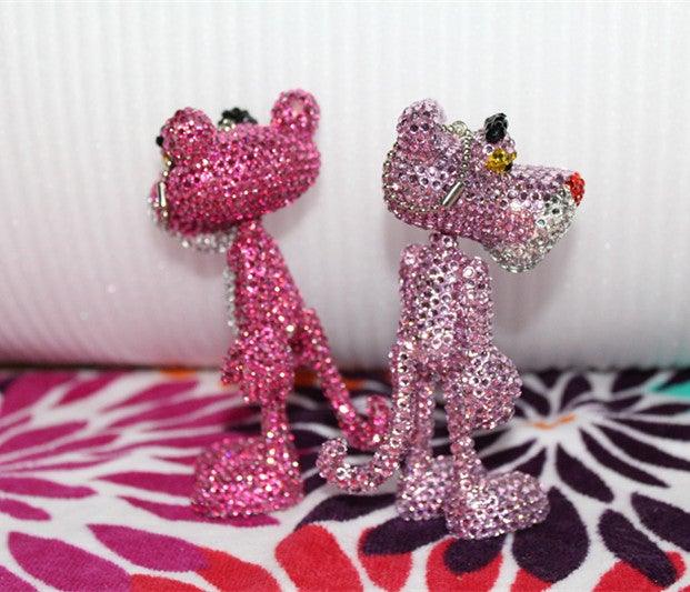 13cm high DIY The Pink Panther Keychain  (with glue tools)