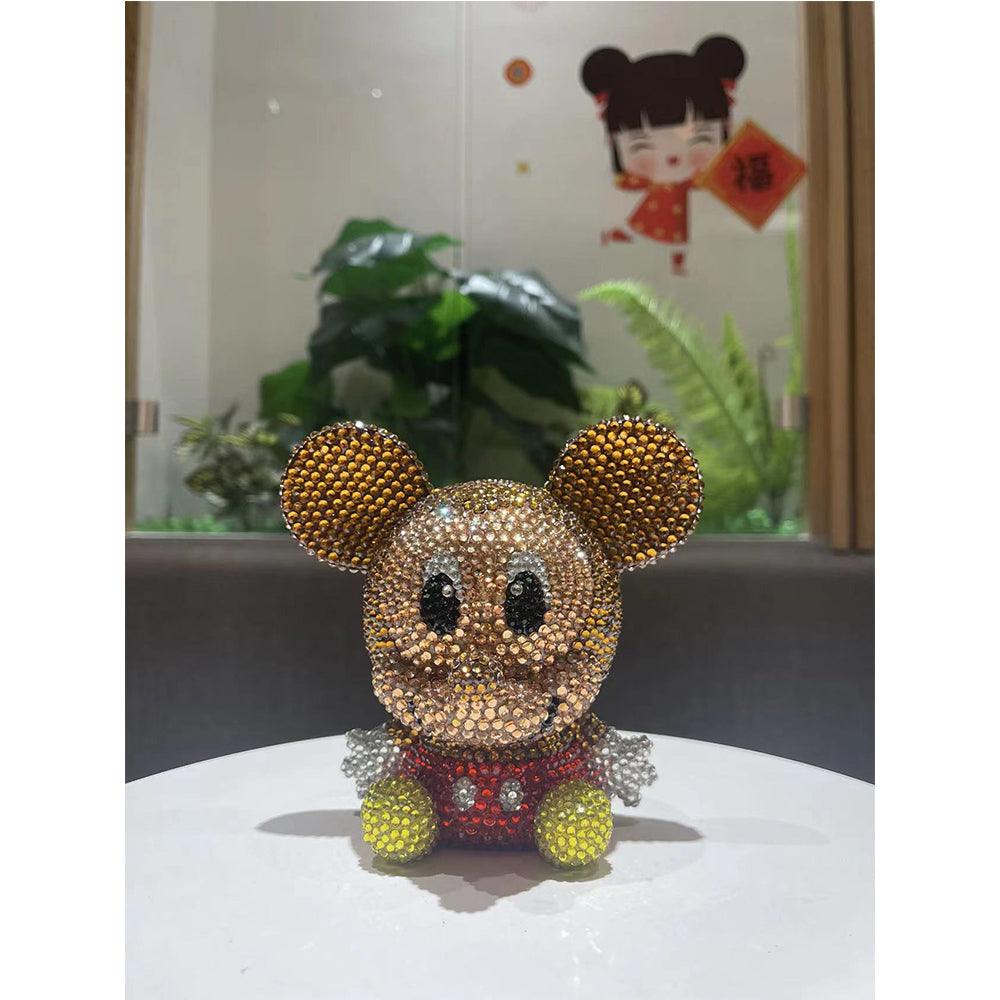 14cm high DIY Mickey Minnie piggy bank (with glue tools)