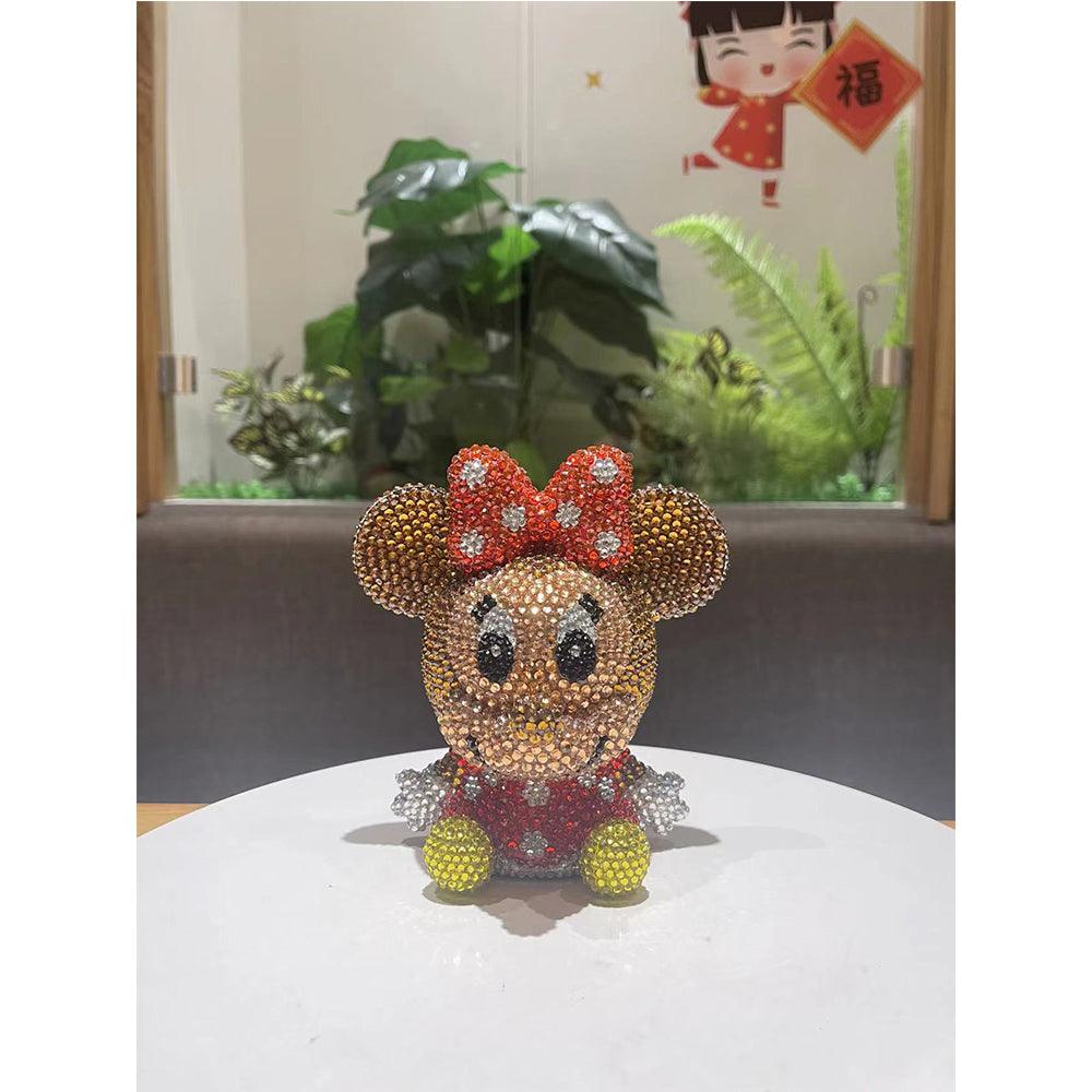 14cm high DIY Mickey Minnie piggy bank (with glue tools)