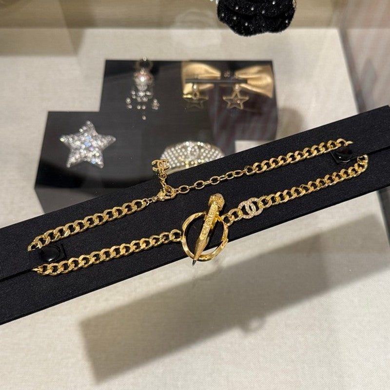 18K  Chanel 25K Pen Choker Necklace