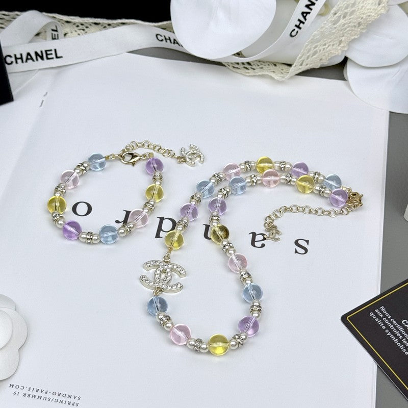 18K  Chanel 26C Color Crystal Bracelet